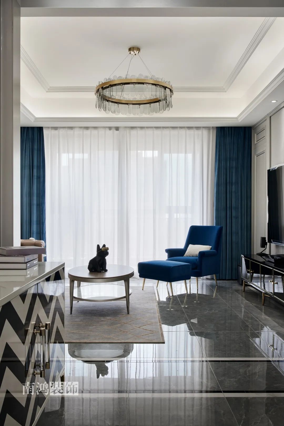 康城一品现代美式轻奢家居设计丨浙江南鸿装饰-31