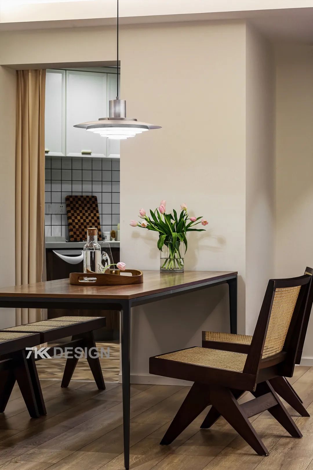 上海 145㎡美式双入户无主灯设计宅丨中国上海丨7KK DESIGN-0