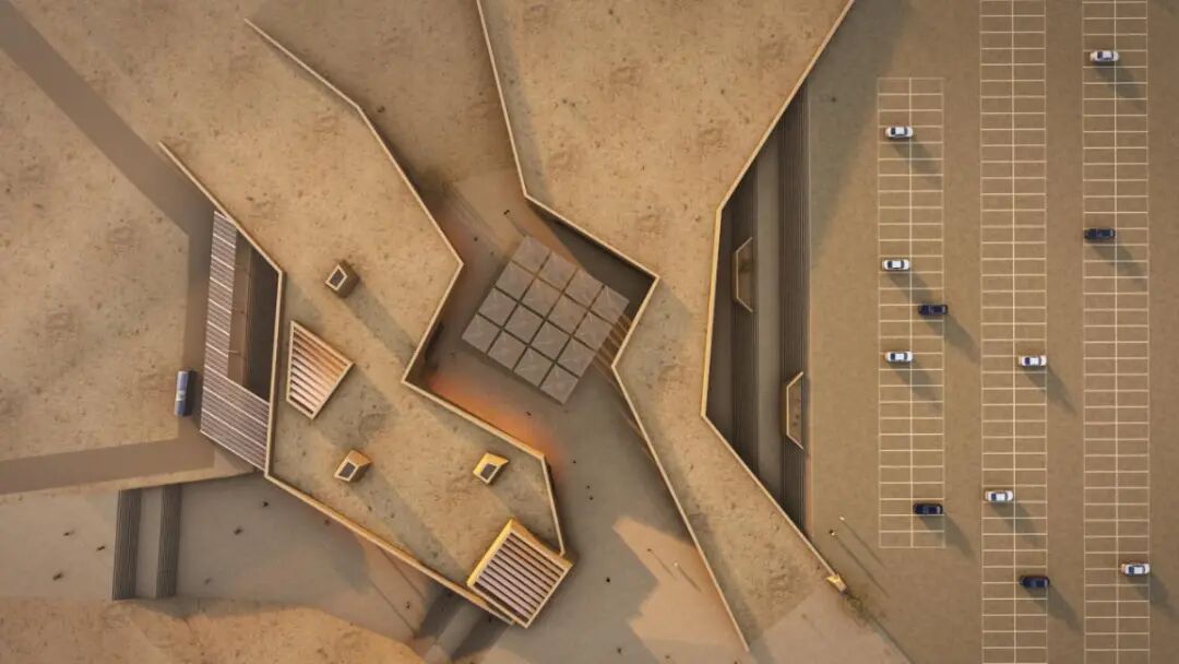 项目|大漠孤烟直，长河落日圆——玉门关东入口游客中心建筑方案设计-35