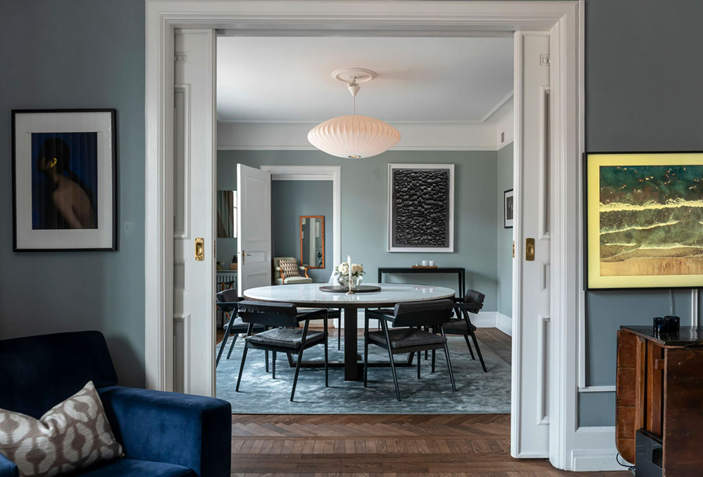 瑞典斯德哥尔摩优雅艺术公寓设计-1