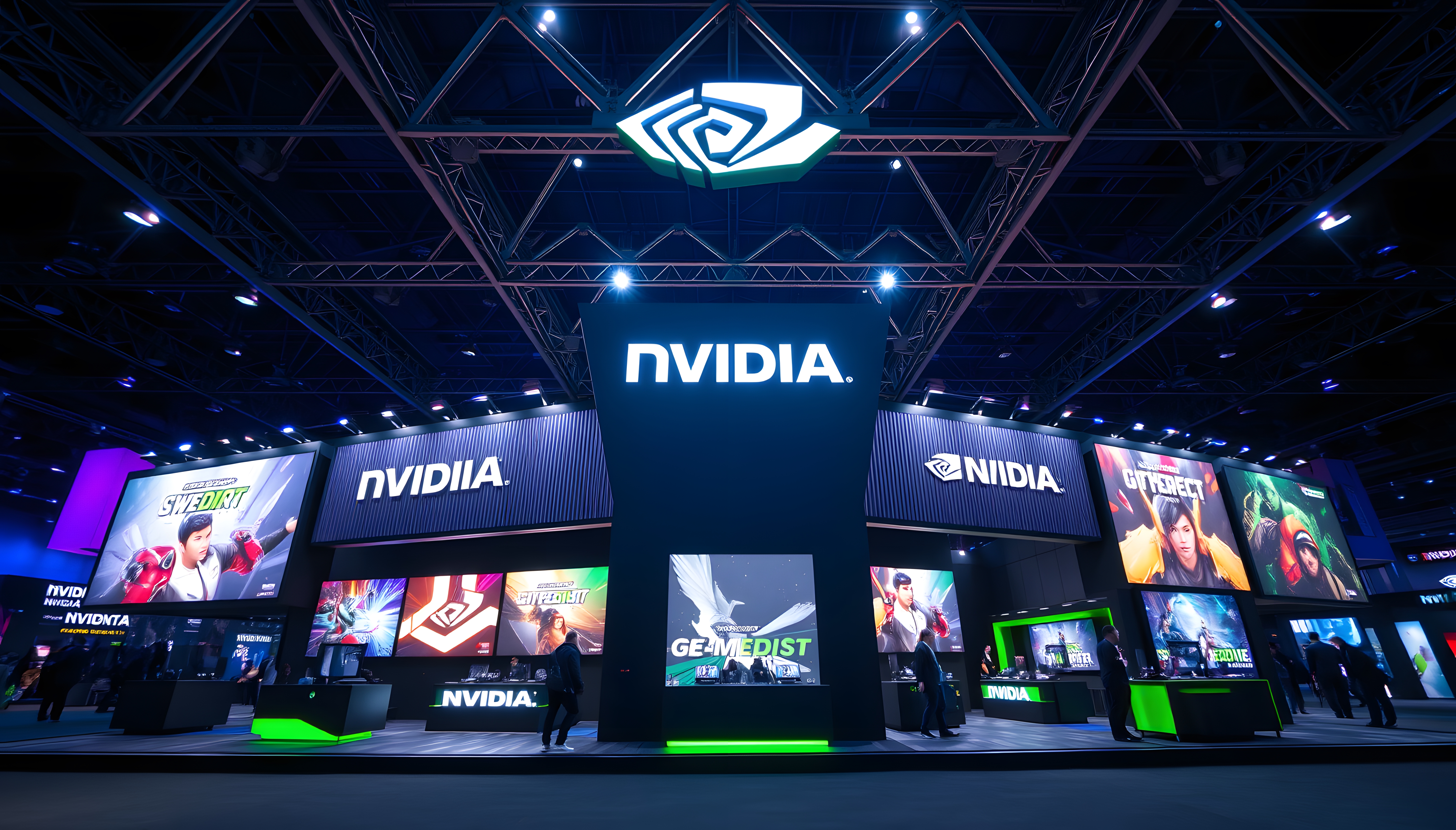 NVIDIA game exhibition booth.-8