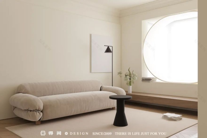 得间设计 | 静谧中自然生长着的奶油极简宅-31