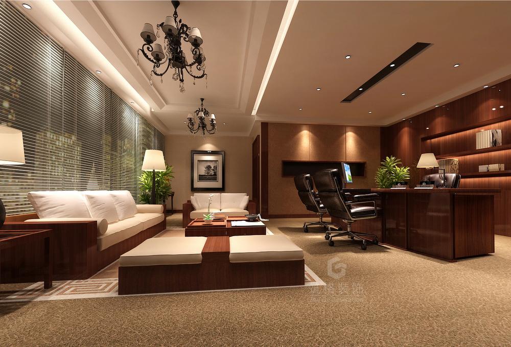 成都源泰祥实业公司现代简约办公室设计-8