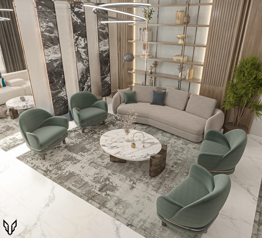 当代接待室设计丨埃及-11