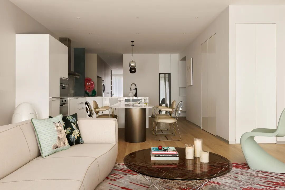 祎间设计|203㎡中鹰黑森林|时光褶皱里的功能美学-16