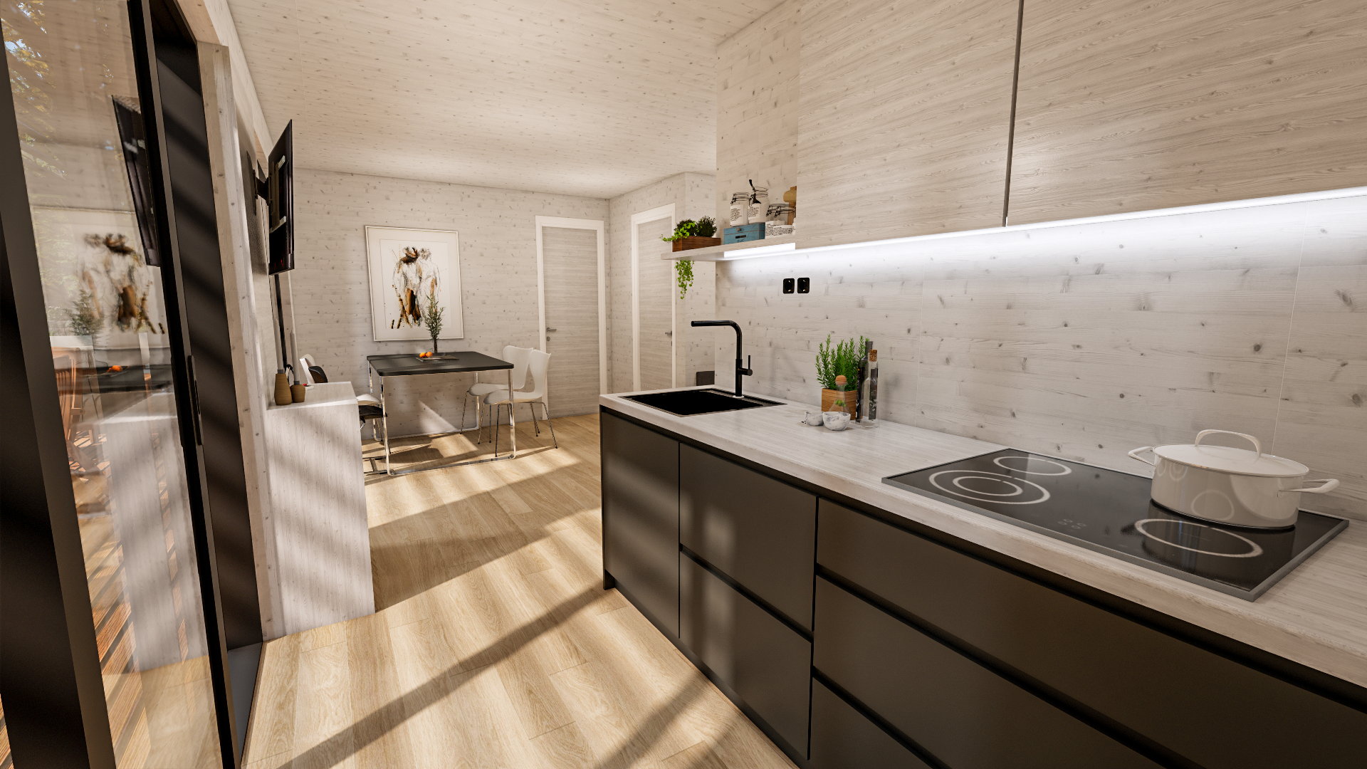 Qubo, Mobilne Hiše, 3D model, Design & Visualization-16