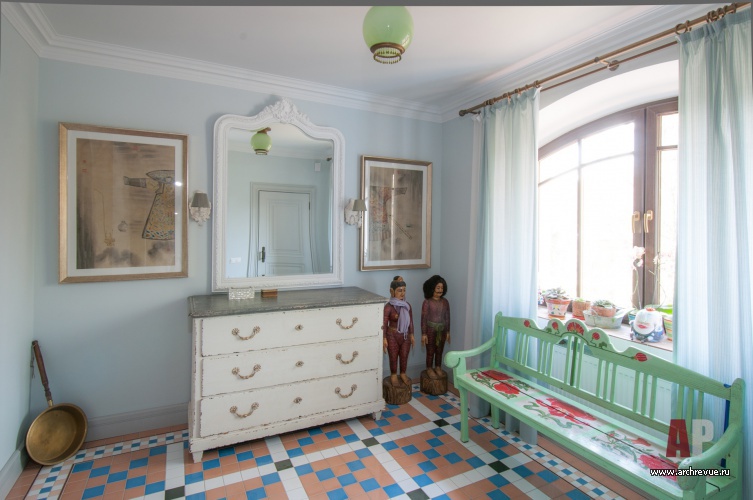 小型折衷风格带阁楼住宅室内设计丨Белоногова Наталья-7