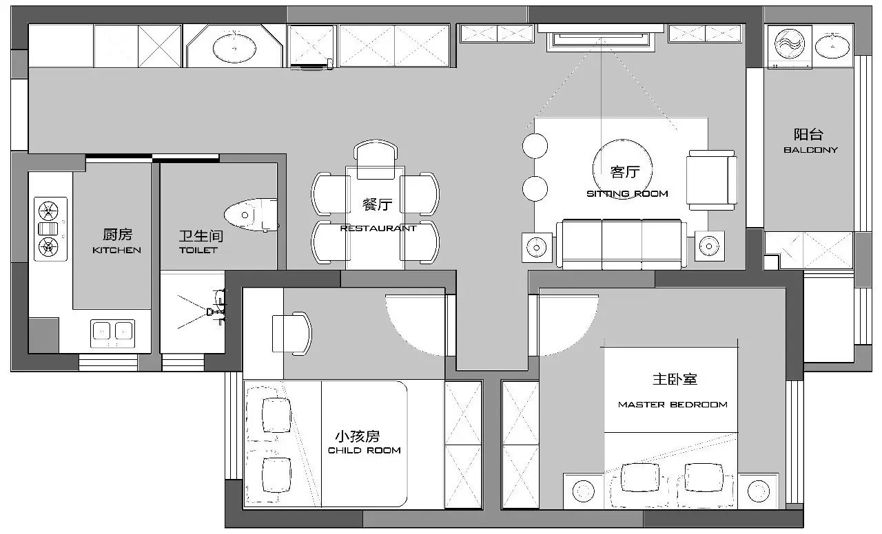 洛阳汉德九洲城 88 平混搭工业风公寓，演绎“帕蒂的白日梦”-29