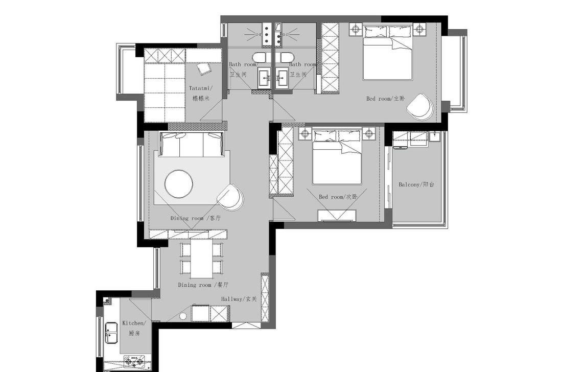 极简白色空间,功能与美学的完美融合-5