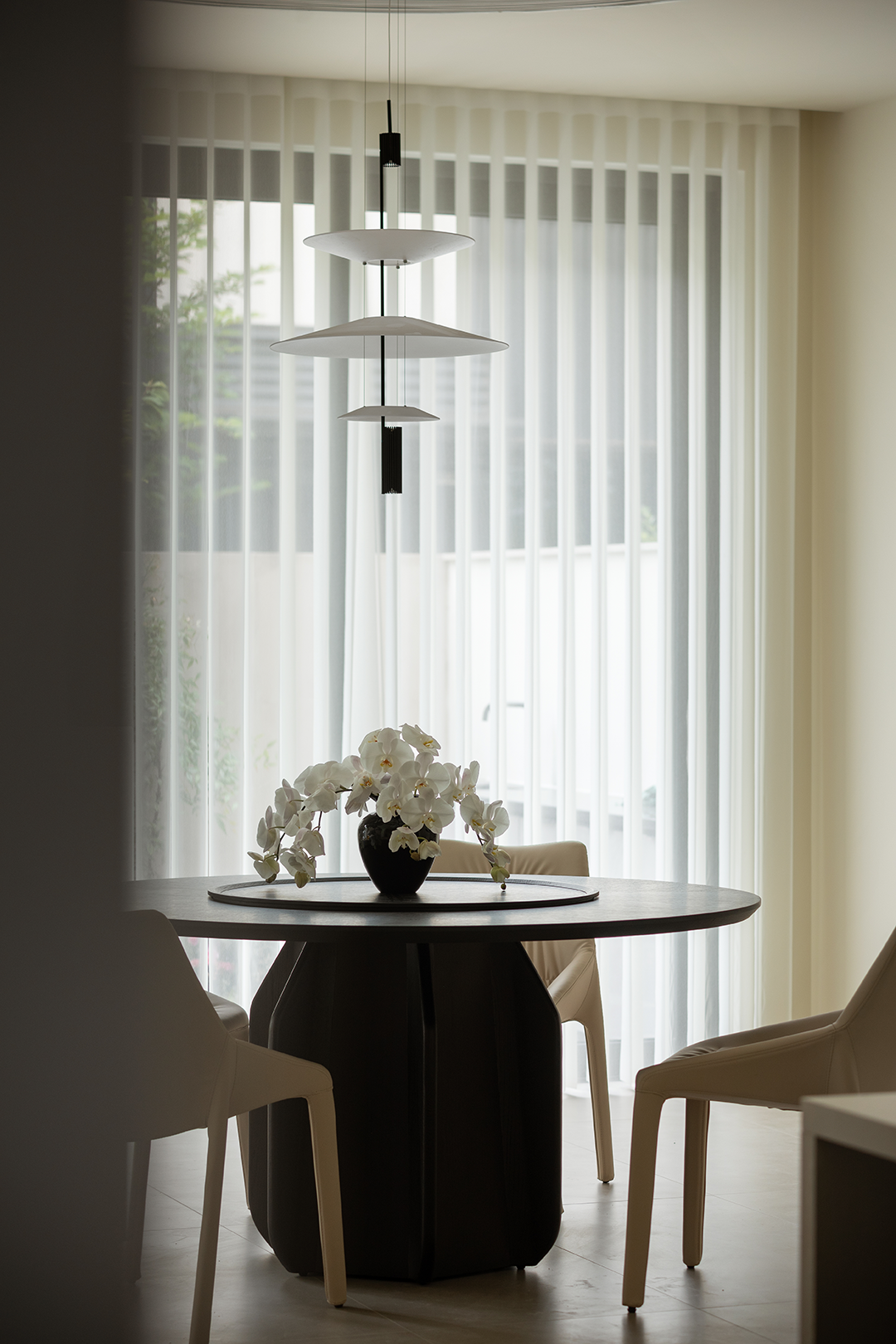 光之瀑布挑空别墅丨中国金华丨涵舍空间设计-47