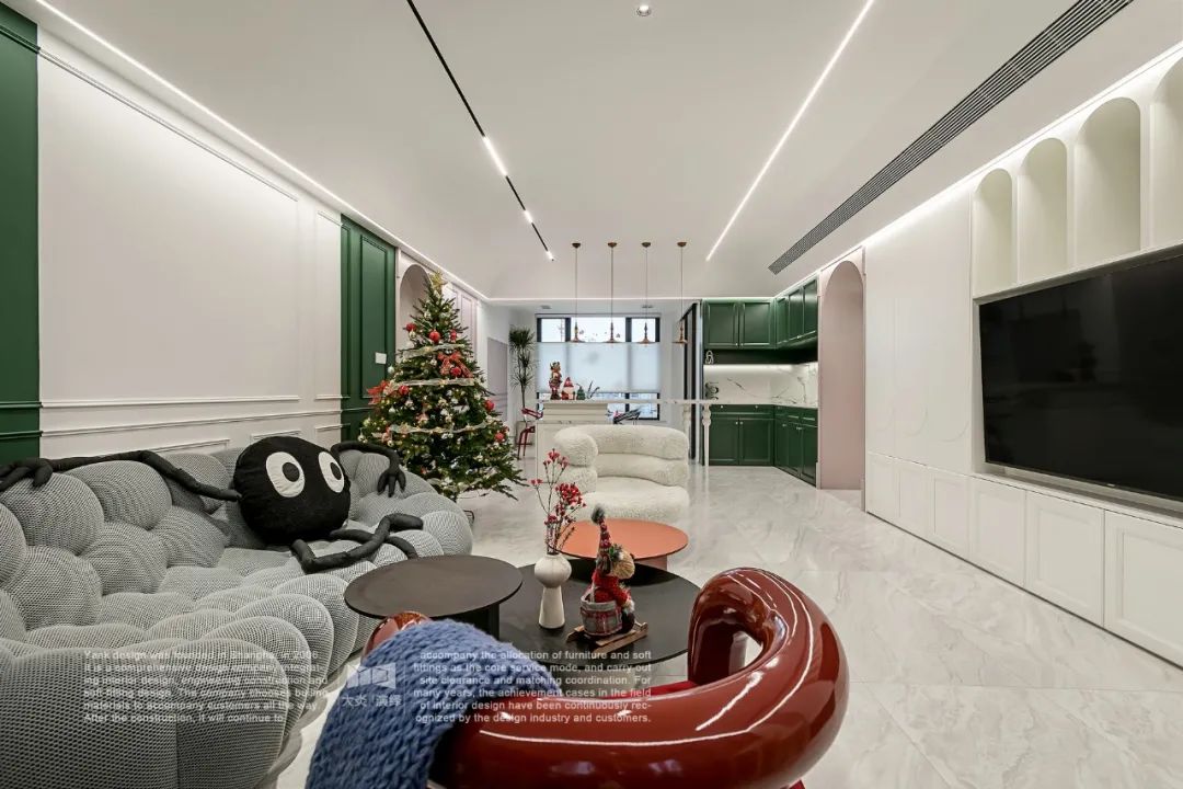 新法式波普风精装房改造丨中国上海丨大炎演绎-38