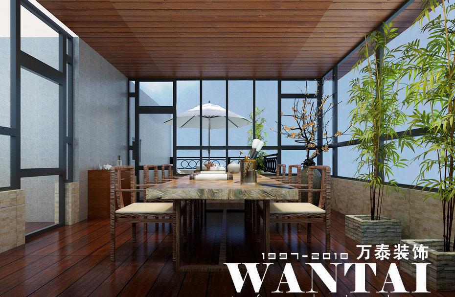 
泰安华新山水居205㎡顶+阁新中式装修 -8