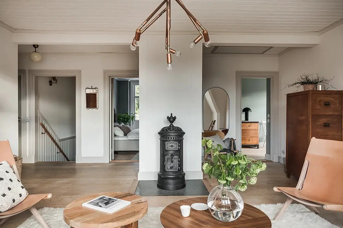 瑞典乡村风格红木别墅设计-16