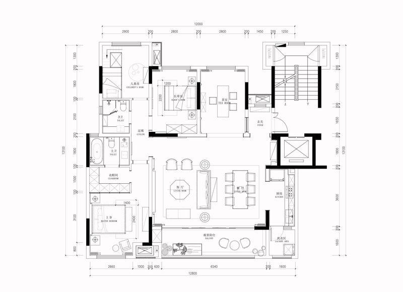 重庆融创春晖十里售楼部样板房 | 现代东方美学融合之作-69