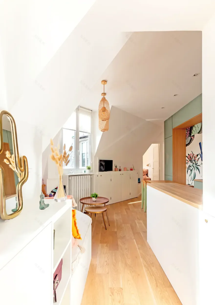 巴黎 30m2 多彩小户型公寓设计-8