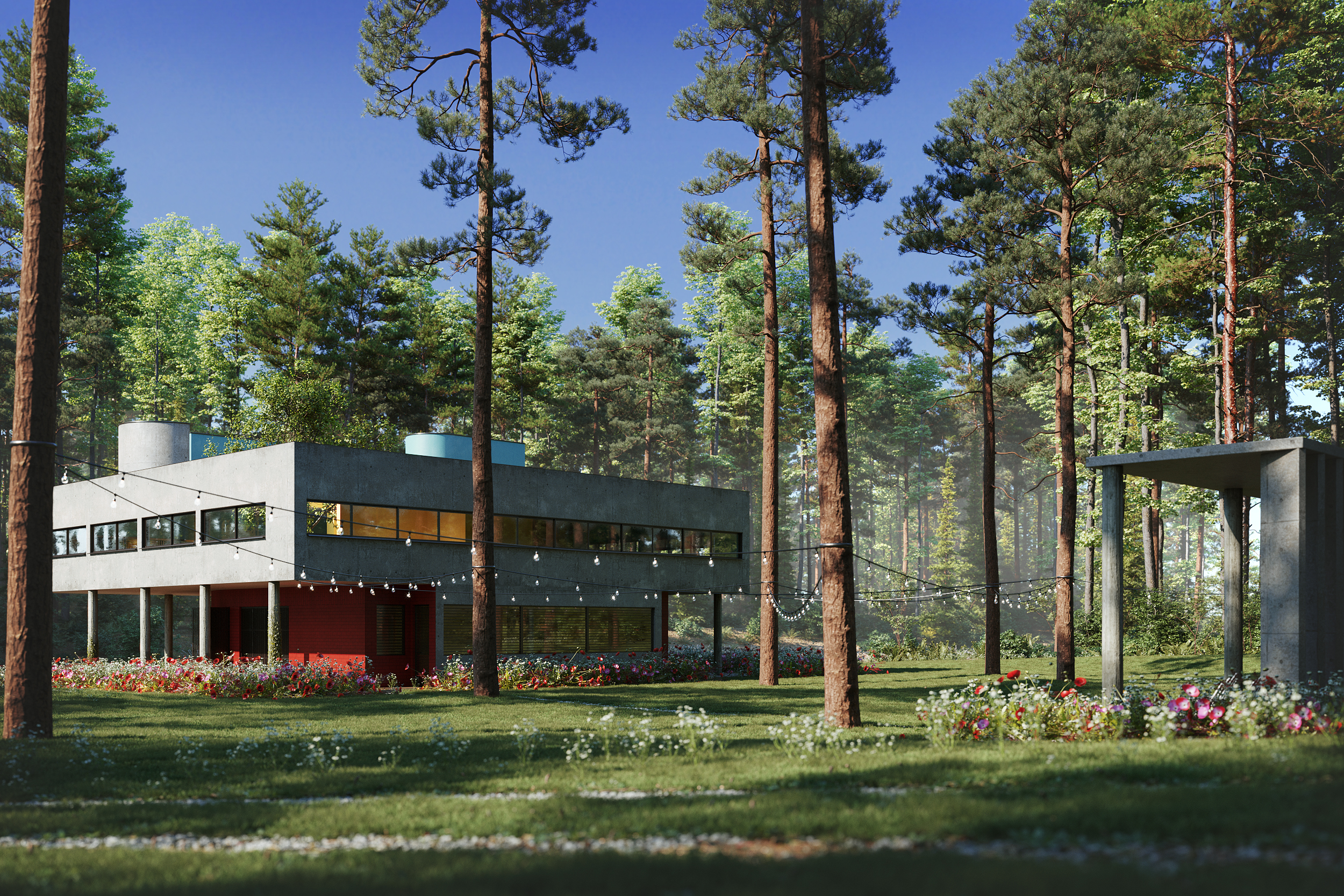 VILLA SAVOYE in the forest-3