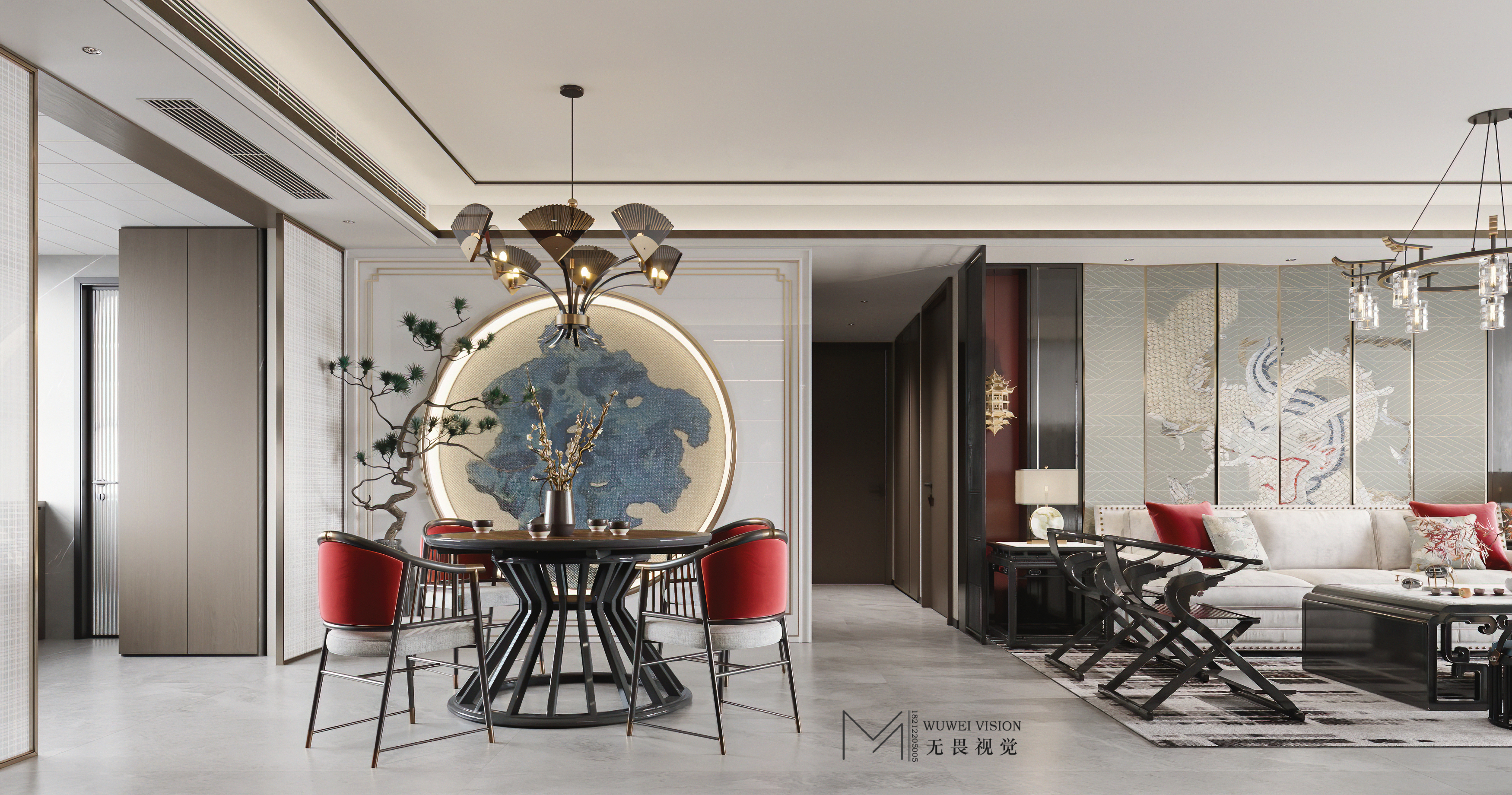 融合传统与现代的中式室内设计-15