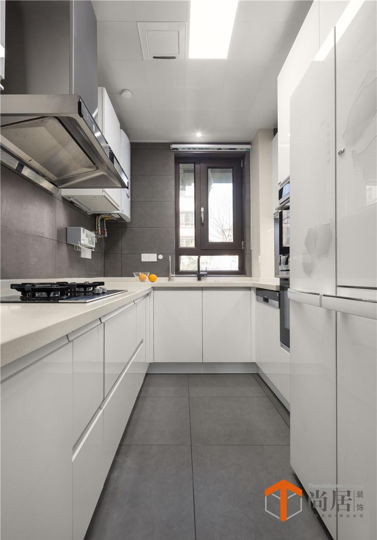 南京尚居装饰设计丨平层丨紫金华府现代风格，极简清爽解油腻！-16