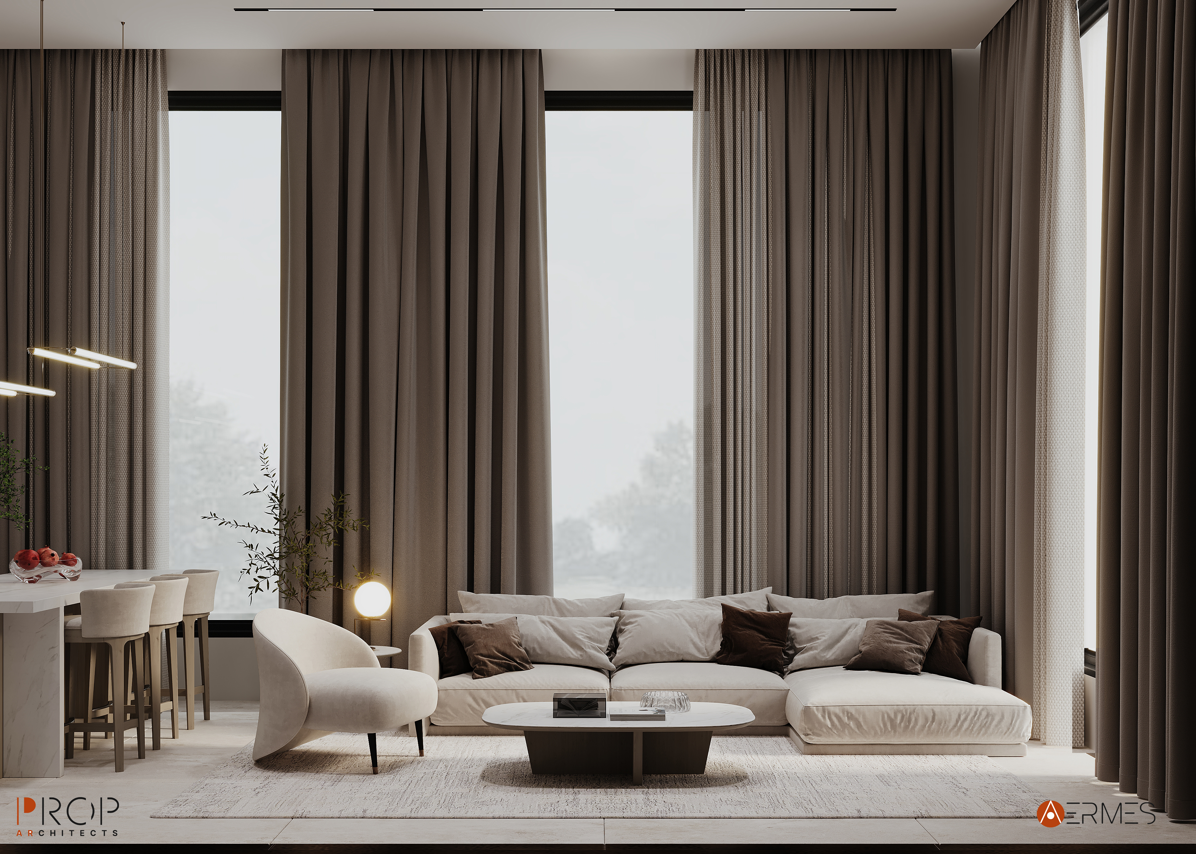 VILLA INTERIOR（别墅室内设计）丨沙特阿拉伯吉赞丨PROP & AERMES ARCHITECTS-6