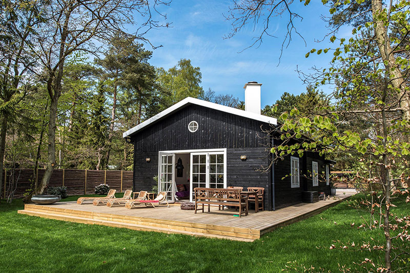 丹麦森林中的完美周末小屋-4