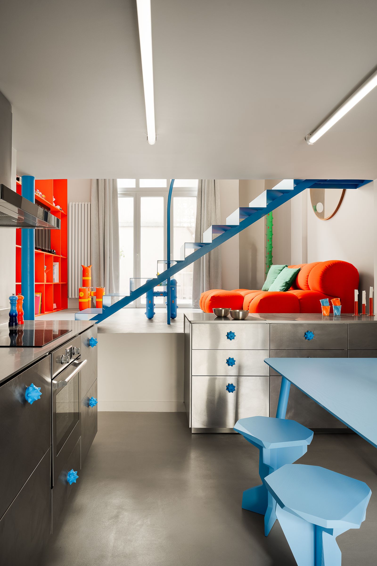 巴黎40平米“卡通核心风”三层公寓丨法国巴黎丨Zyva Studio-25