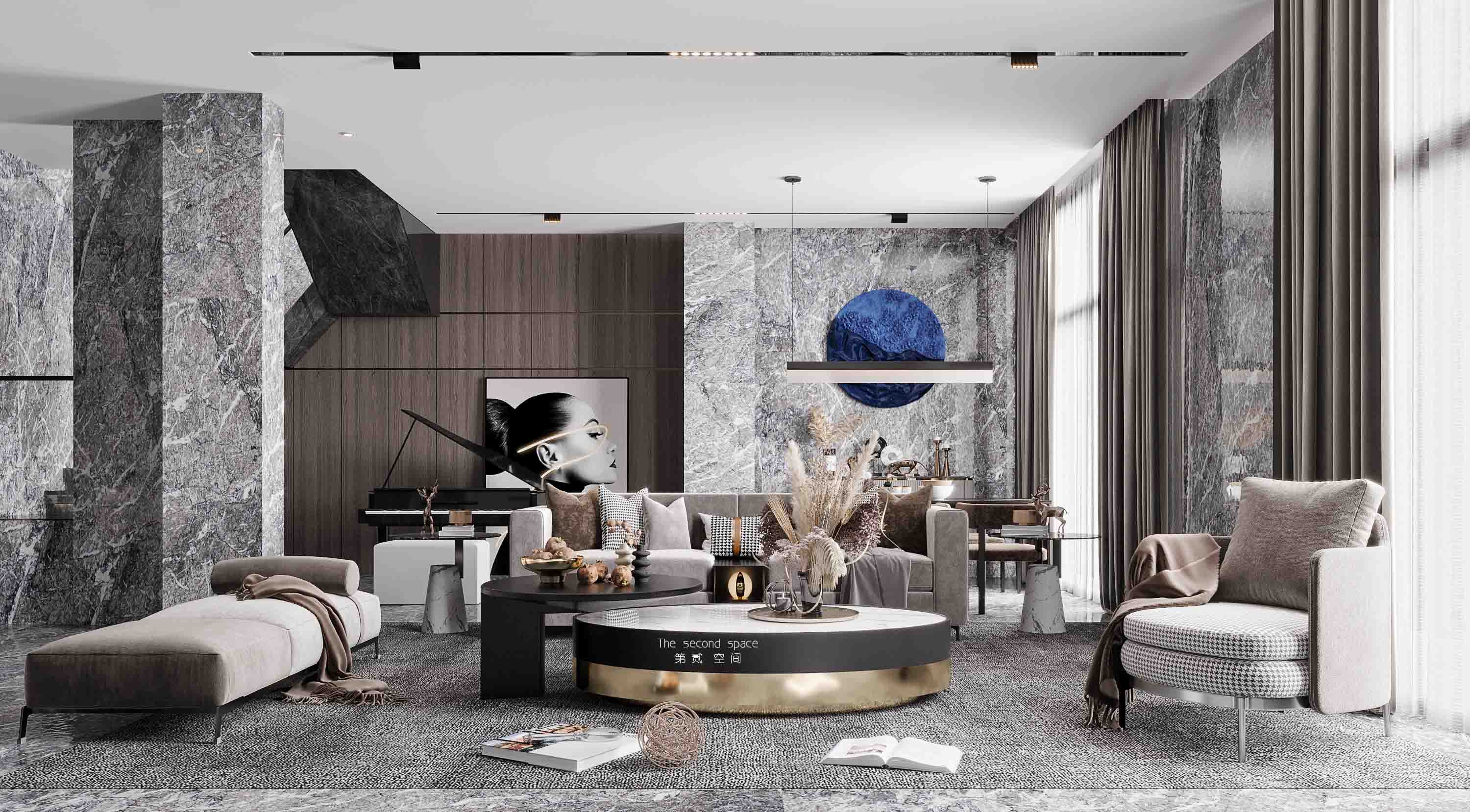 极致轻奢「第贰空间」——3DMAX 2014 与 Corona5.0 的完美融合-4