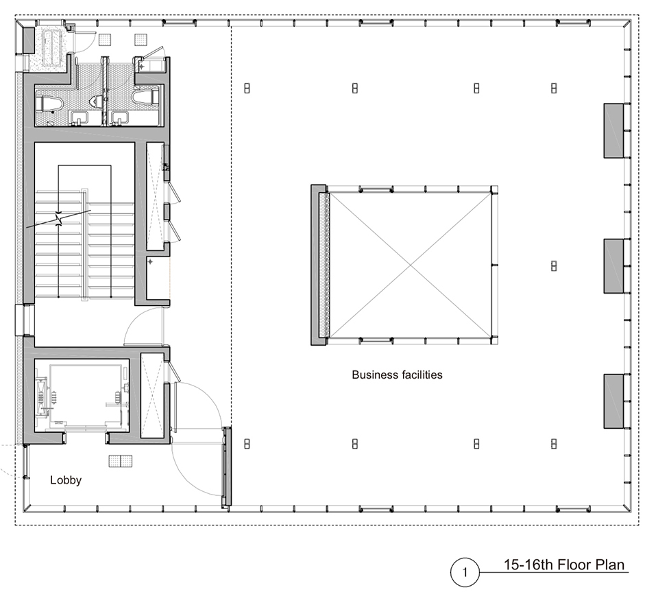 “竹塔”办公综合体丨韩国首尔丨UNSANGDONG Architects Cooperation-49