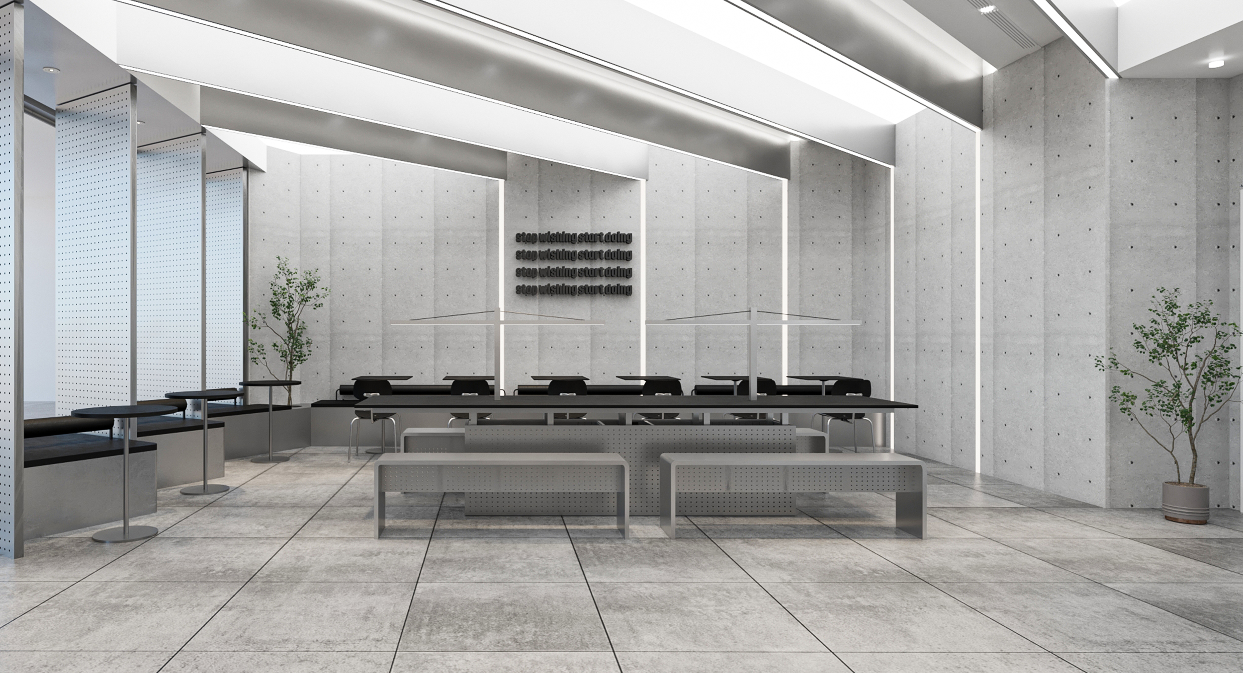 尽显高级冷酷的咖啡厅设计-4