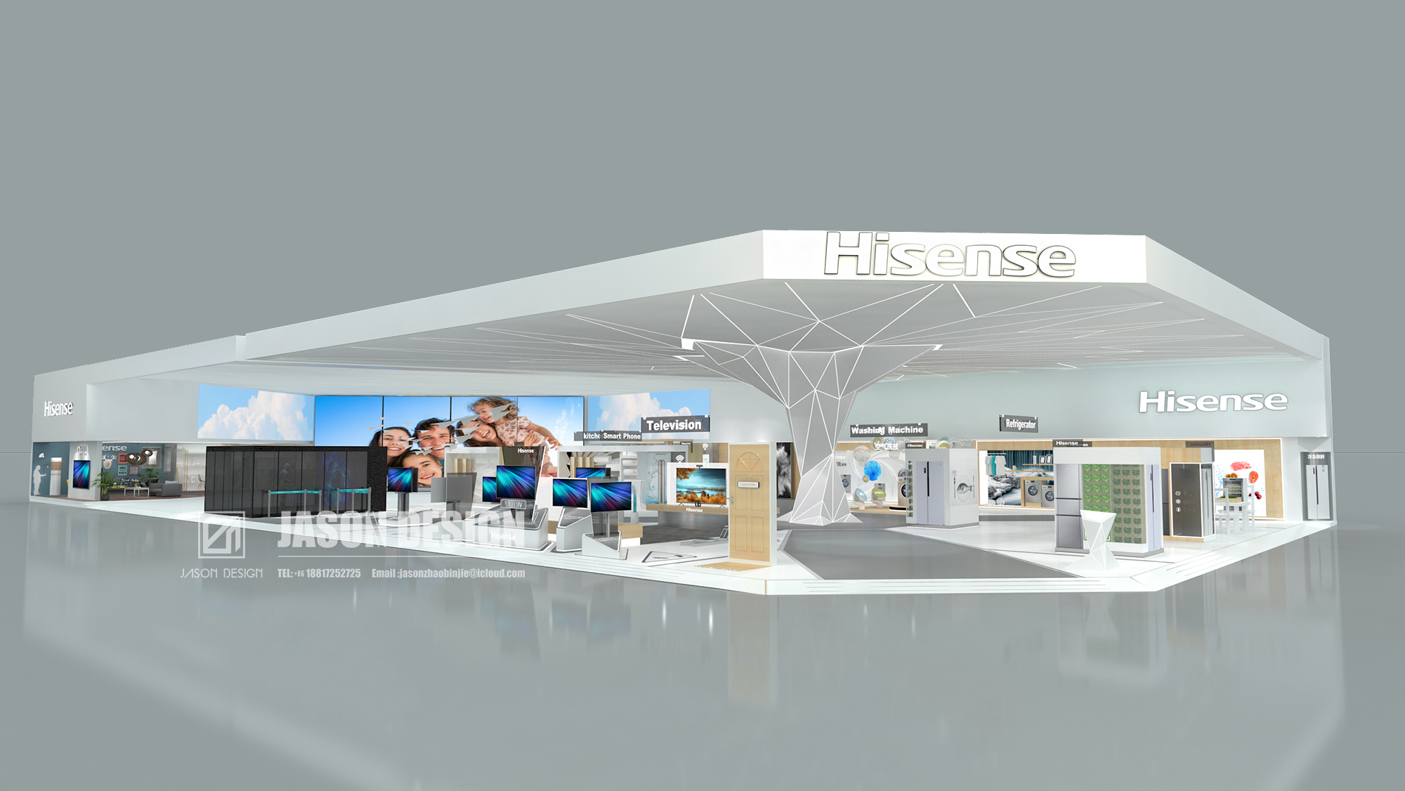 2017 年中国上海 AWE 海信展厅设计丨Jason zhao,YOYO pan-14