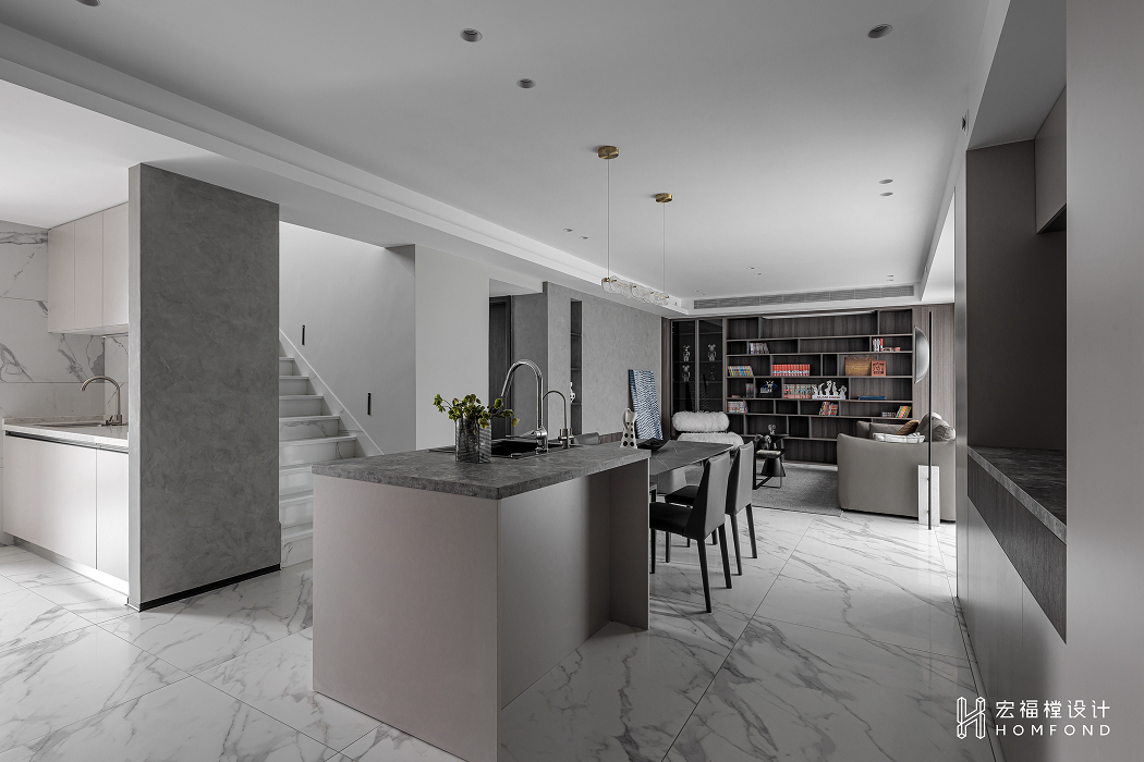 现代风格家庭住宅设计丨中国成都丨成都宏福樘设计-42