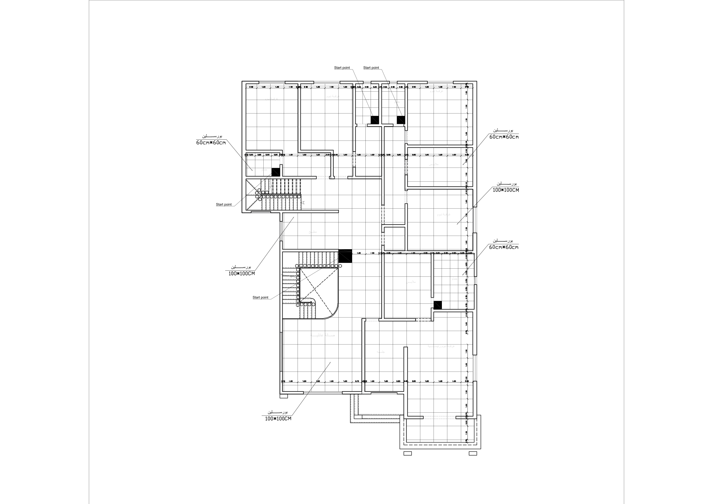 مشروع تصميم داخلي فيلا مع الرسومات التنفيذديه-5