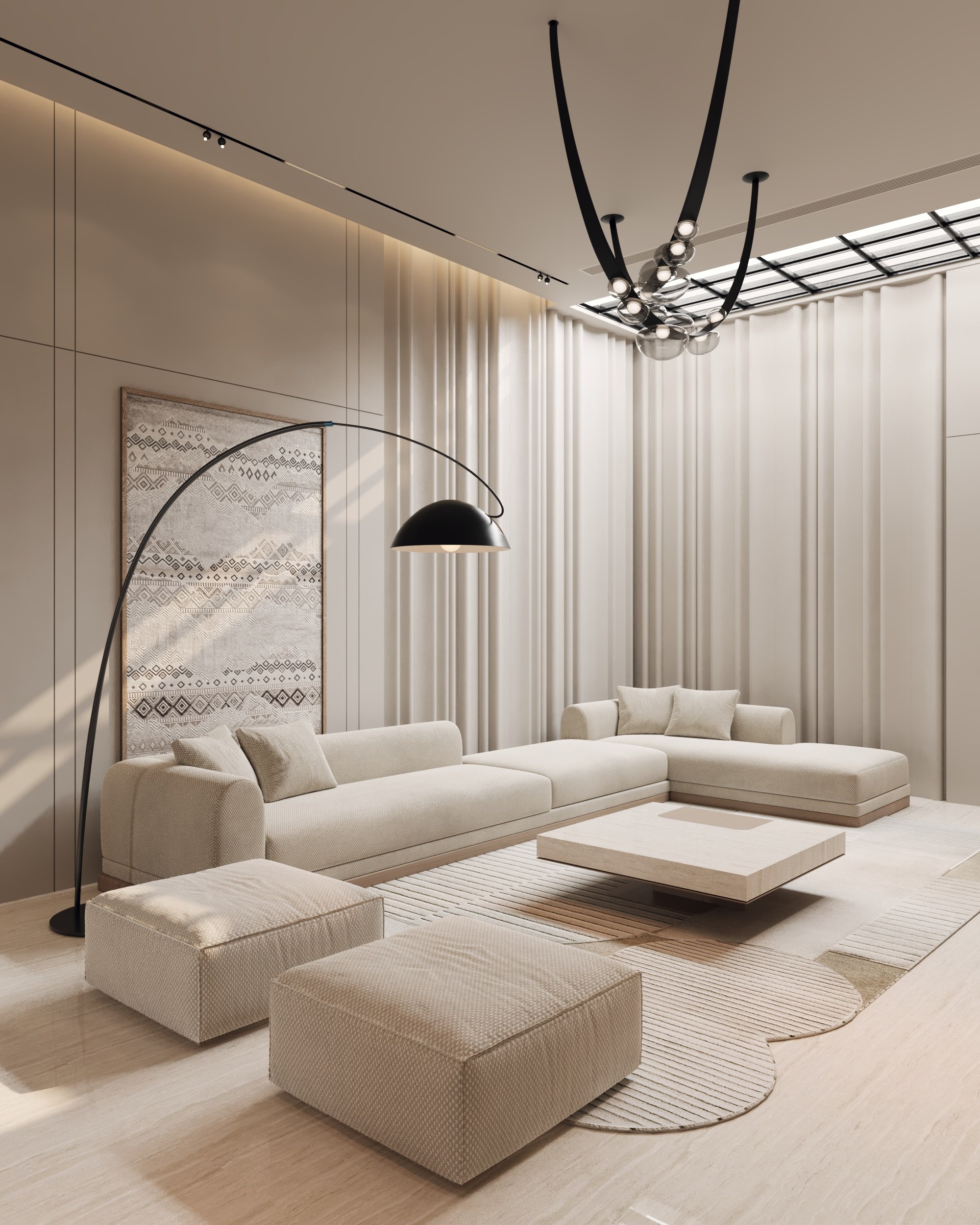 Family area and dinning design-1