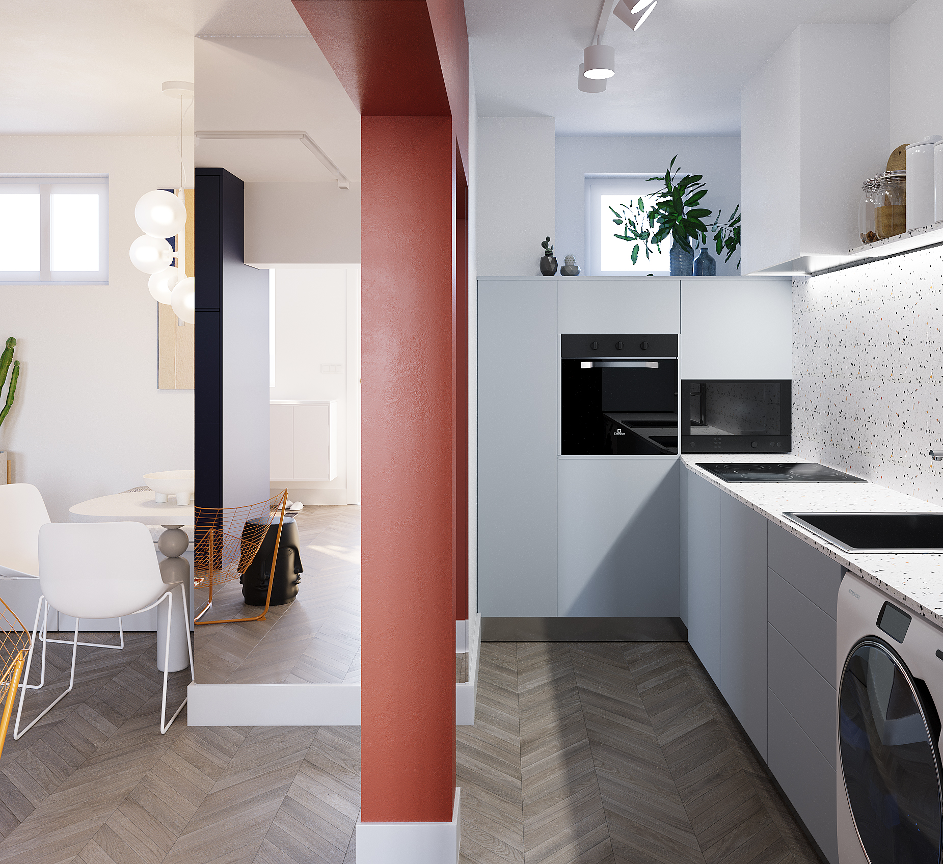 年轻女性活力公寓改造-10