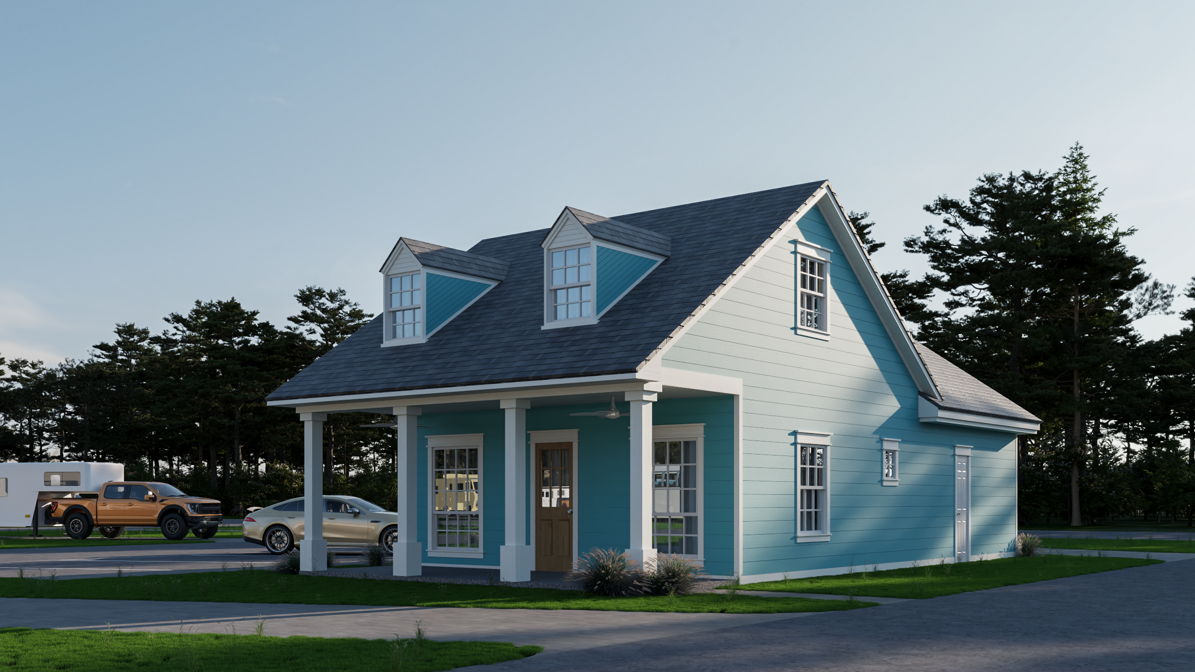 RV 公园洗衣房,洗手间建筑-8