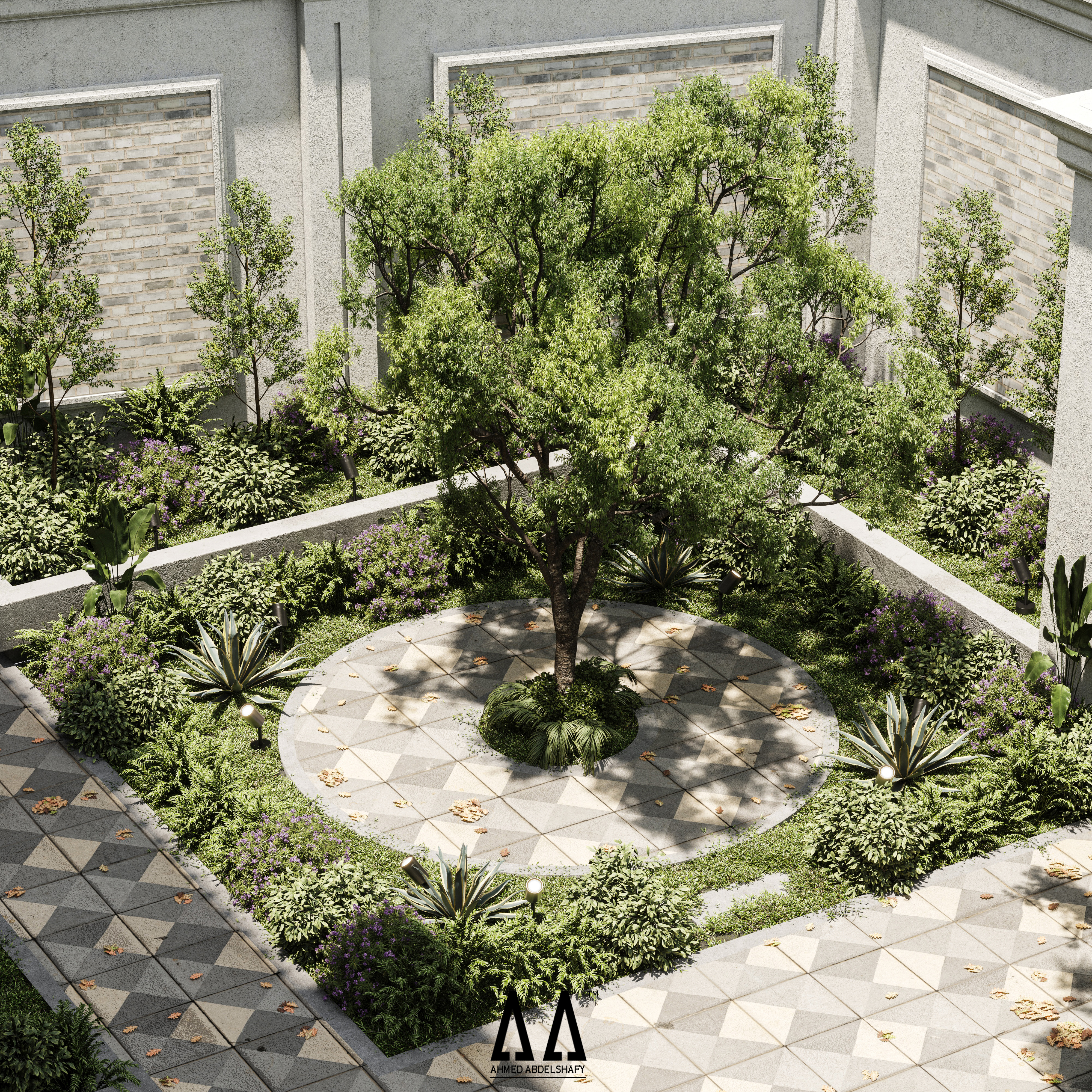 古典别墅景观设计-15