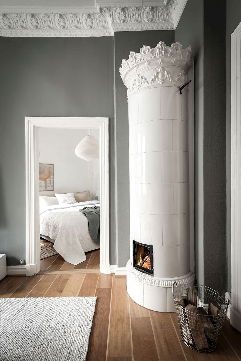 瑞典小公寓的冬日情调设计-4