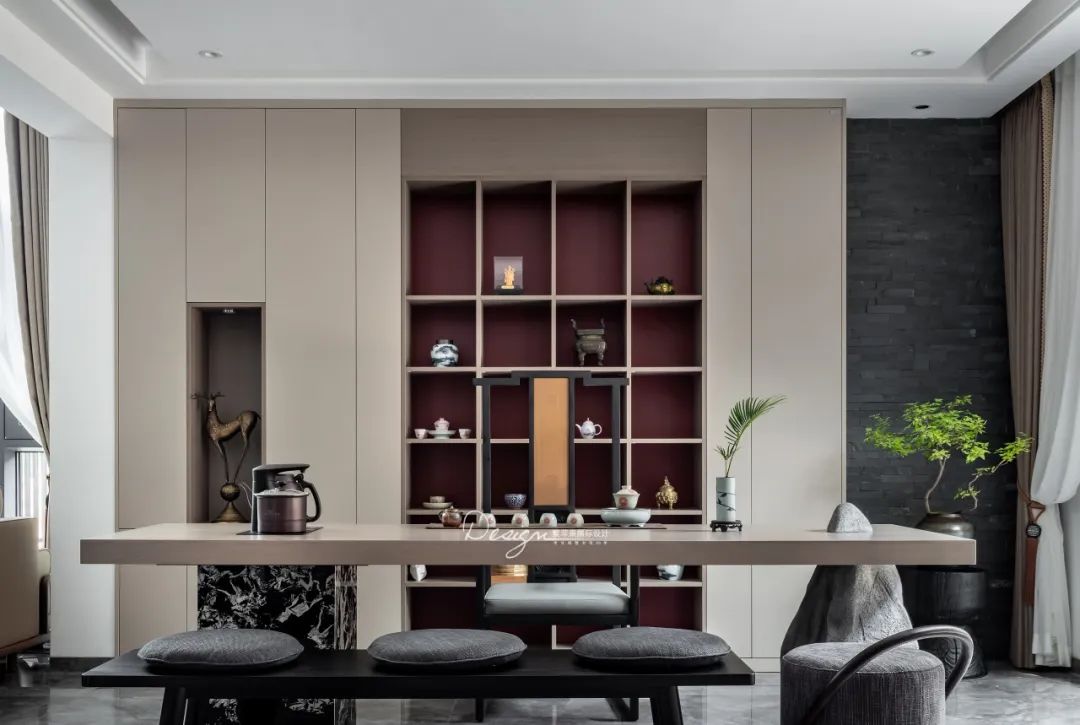 云康园简约中式设计丨紫苹果装饰集团-84