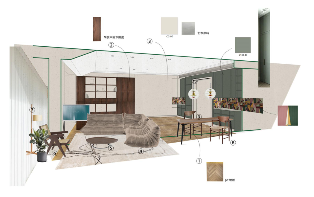 160㎡复兴中路私宅丨中国上海丨上海示觉室内设计事务所-4