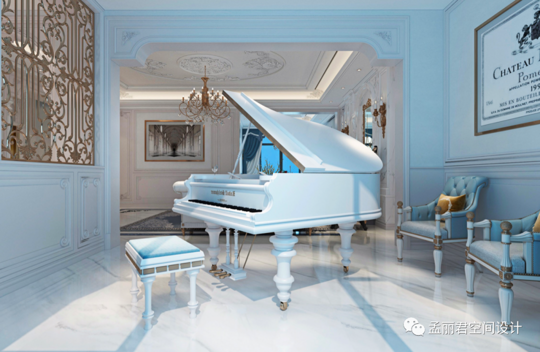 淄博绿城玫瑰园法式轻奢别墅设计丨中国淄博丨孟丽君空间设计-8