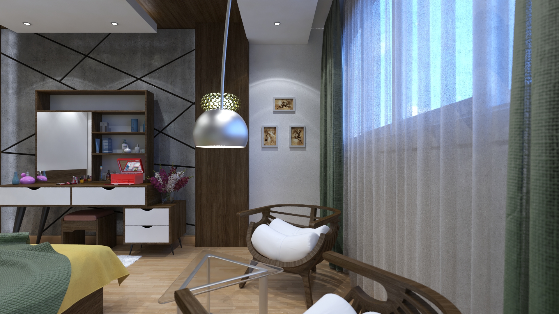 A modern colorful apartment-8