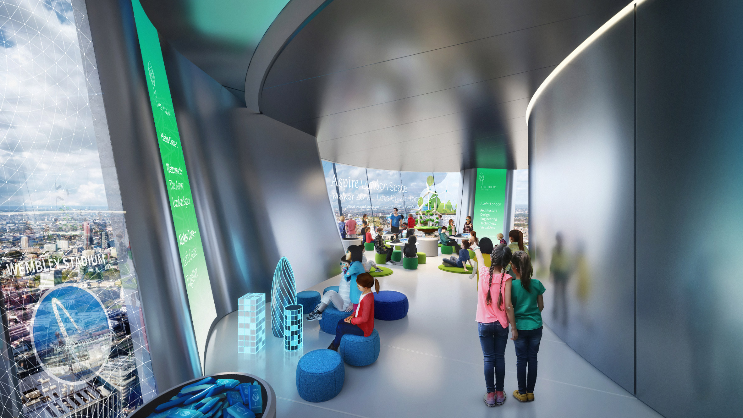 伦敦“Tulip”观景平台规划听证会开始,更新室内设计亮点揭示-17