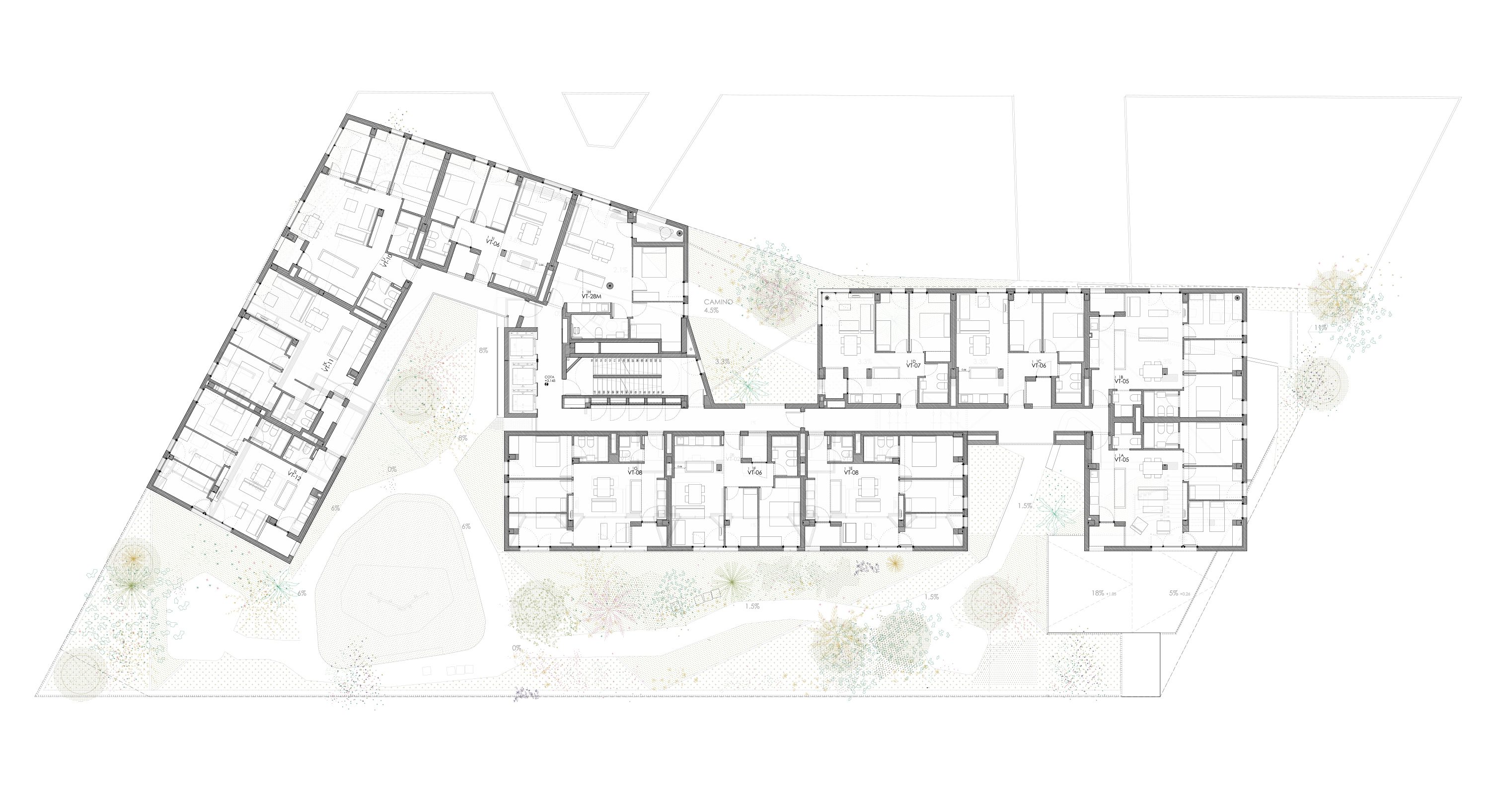 扭转错动：西班牙马德里LaScalA社会住宅 / MARMOLBRAVO＋MADhel-23