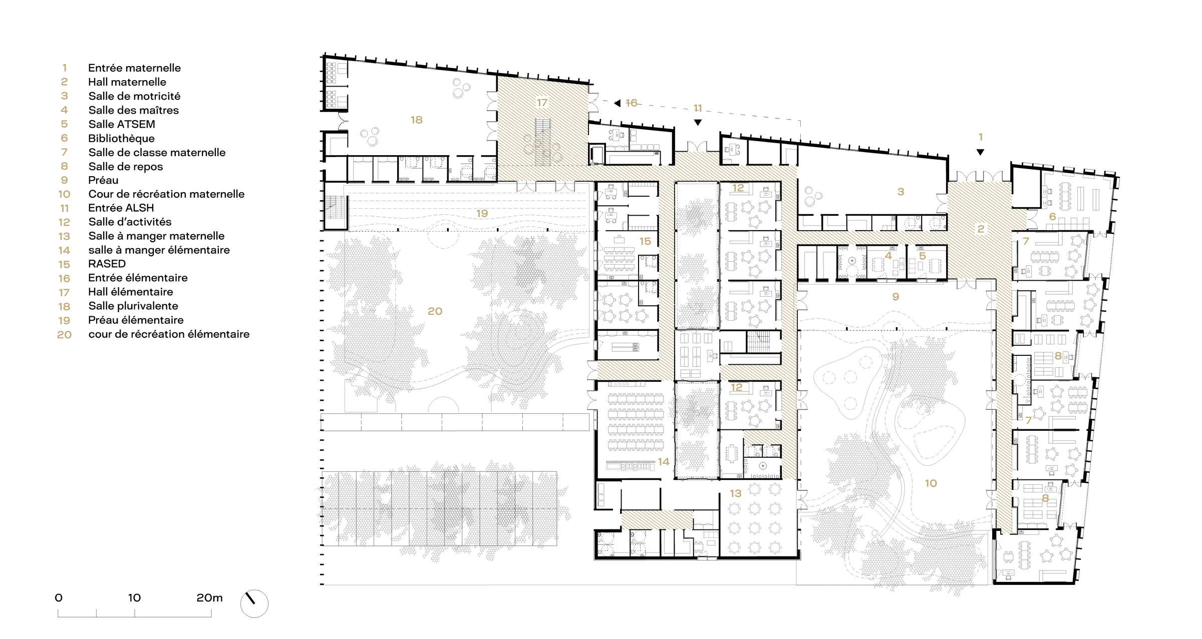 法国学校综合建筑丨Vallet de Martinis architectes-48