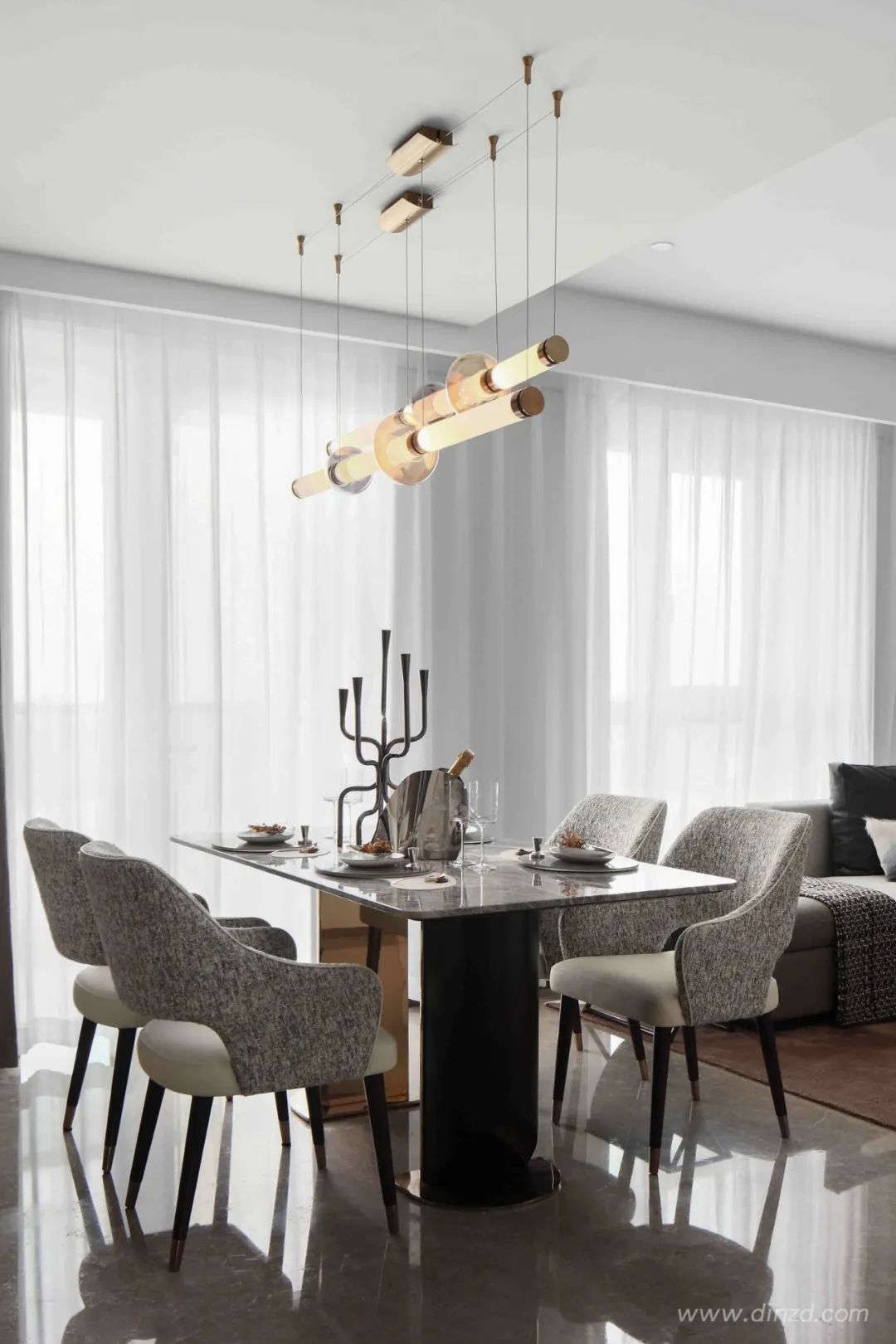 上海陆家嘴金融中心奢华样板房设计-54