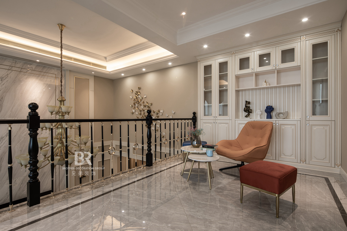 融创滨江壹号跃层轻奢风设计丨中国重庆丨重庆兄弟装饰公司-19