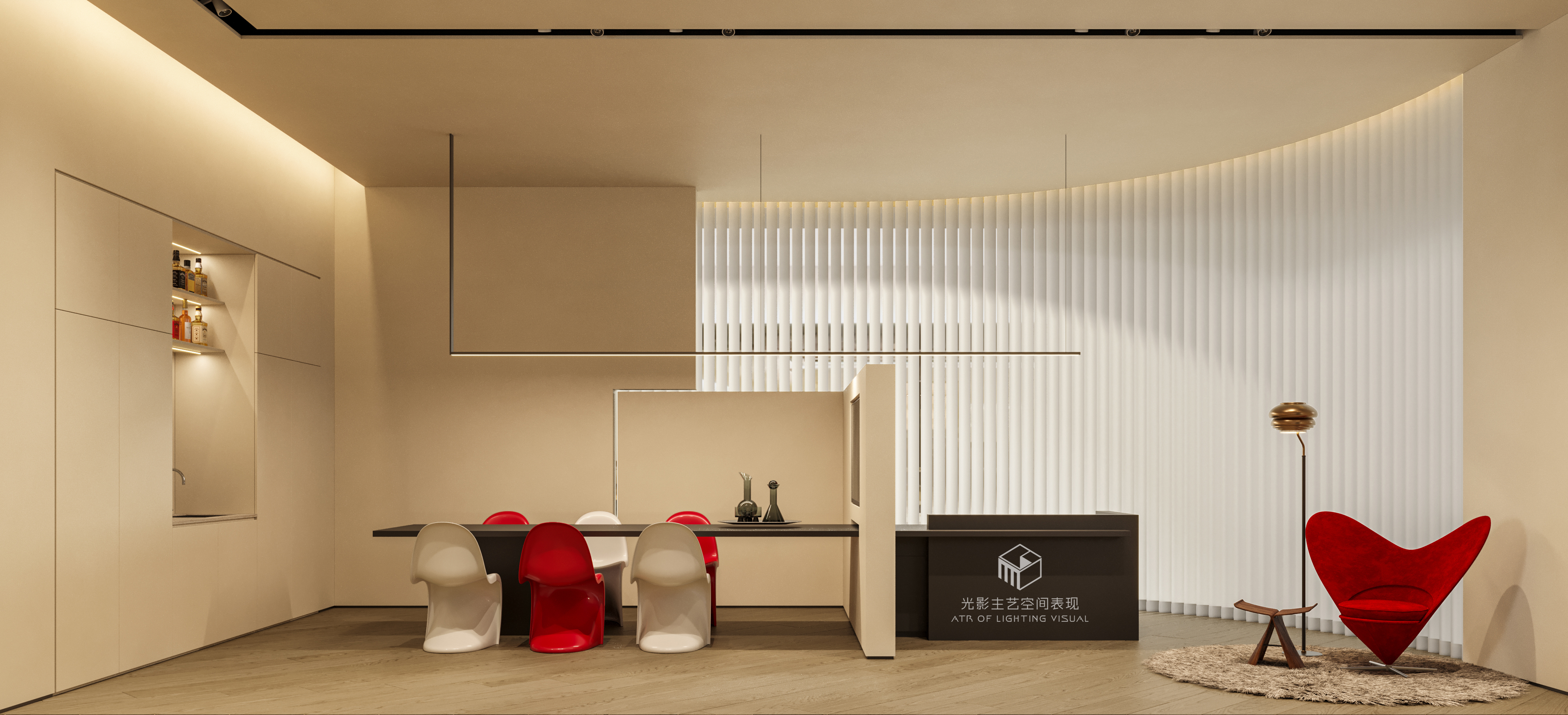 两套家居展厅空间表现丨李一空间设计事务所-15