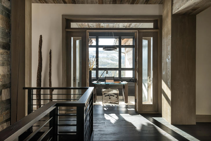 美国蒙大拿州惊艳现代木屋-13