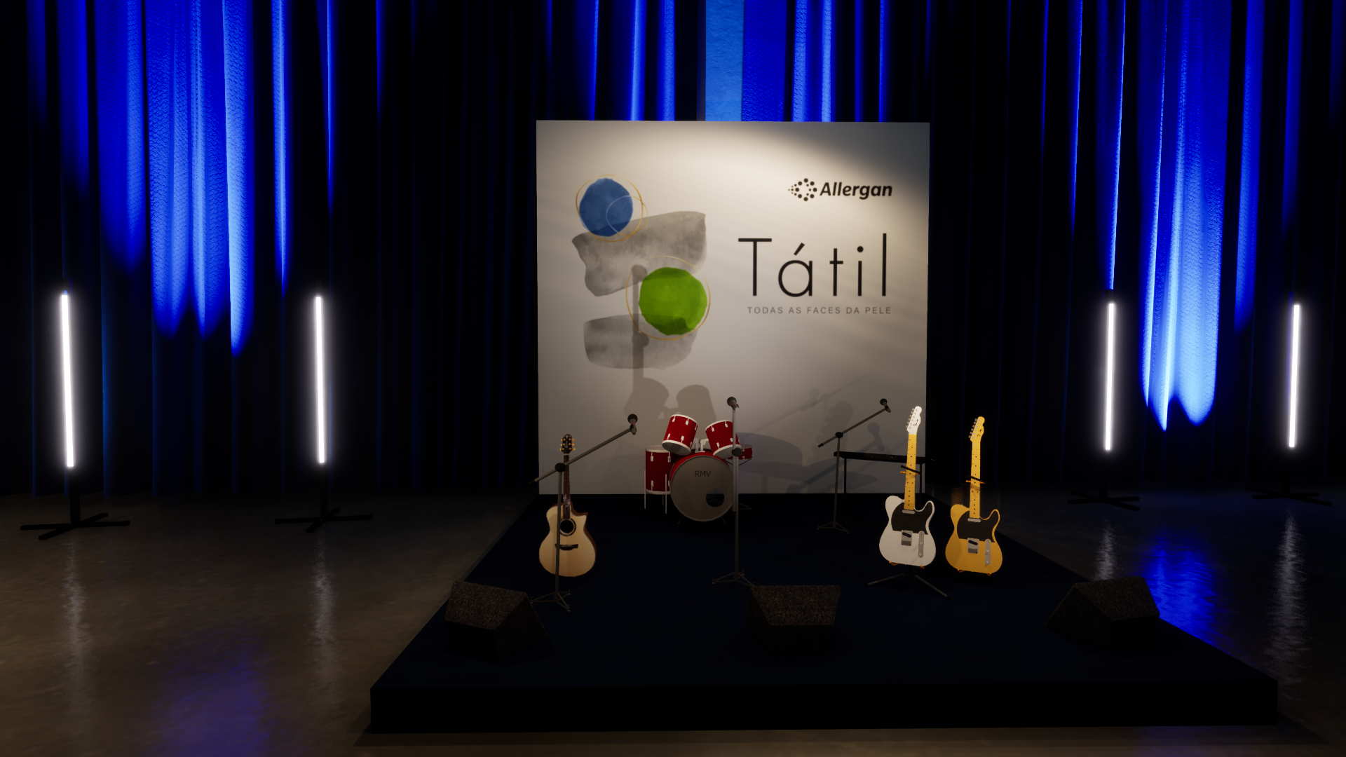 Cenografia Allergan Tátil lançamento-10