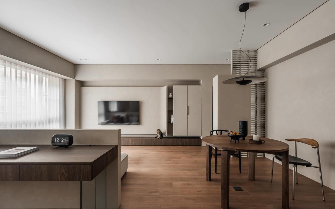 客厅书房一体LDK设计·打造干净极简小家-21