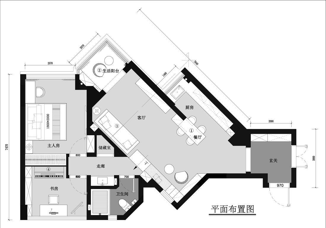 雅居乐一尺山居 81m²曹宅北欧风设计改造丨中国广州-51